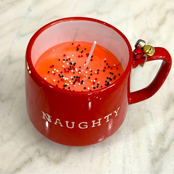 Sale!!🎄🎄“NAUGHTY” Christmas mug candle - Picture 2 of 3